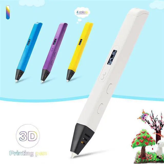 Alt view image 7 of 7 - 3D Printing pen DIY 3D Pen With ABS/PLA Filament Refills Arts 3D Drawing Pen Creative Gift For Kids Design Painting Drawing
