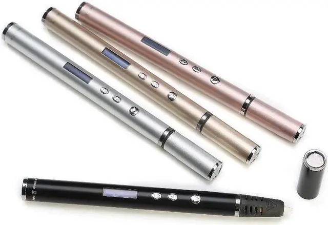 Alt view image 4 of 7 - 3D Pen Scribble Pen OLED PLA ABS Filament 3D Printer Christmas Presents Lapiz 3D Printing Pen for School 3D Pencil Gadget Silver