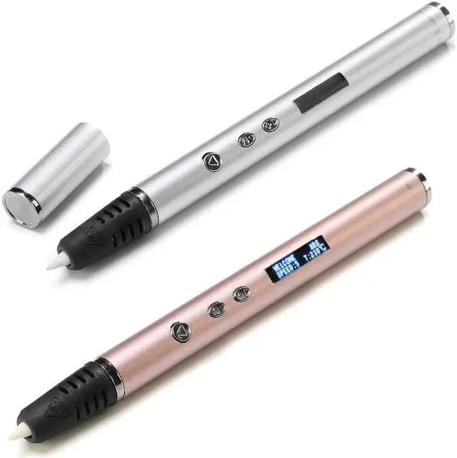 Alt view image 2 of 7 - 3D Pen Scribble Pen OLED PLA ABS Filament 3D Printer Christmas Presents Lapiz 3D Printing Pen for School 3D Pencil Gadget Pink