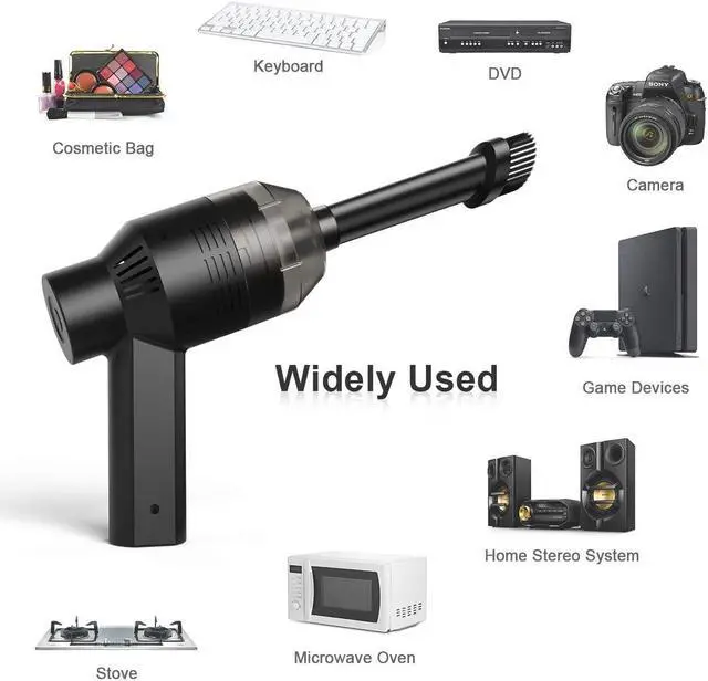 Alt view image 2 of 7 - WTS Mini Vacuum Cleaner Small Handheld Vacuum Cordless,USB Charging Dust Busters,Easy to Clean Desktop, Keyboard, Drawer, Car Interior, Pet Hair and Other Crevices