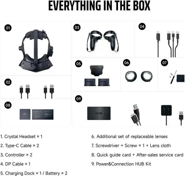 Alt view image 4 of 7 - Bundle:Pimax Crystal VR Headsets (with controllers) + DMAS Headphone (50%off)