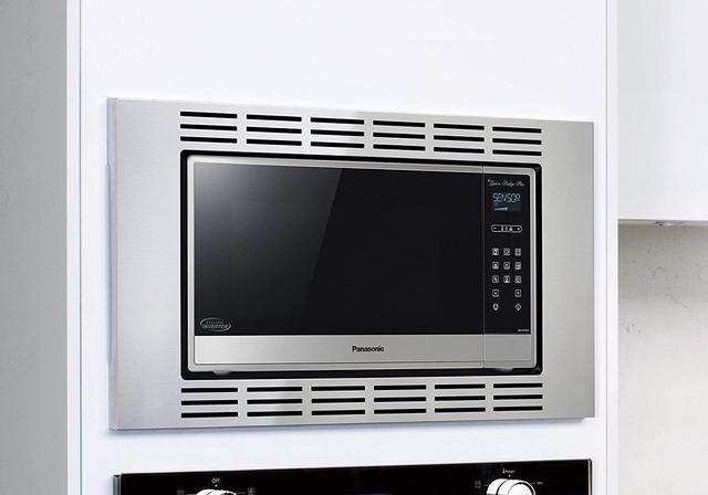 Alt view image 3 of 4 - Panasonic 30" Trim Kit for Select Microwaves, Stainless Steel NN-TK732SS