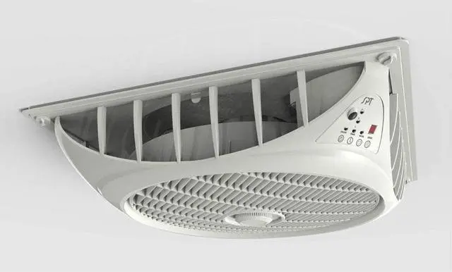 Alt view image 3 of 6 - Sunpentown SF-1691C 16 in. White DC-Motor Drop Ceiling Fan