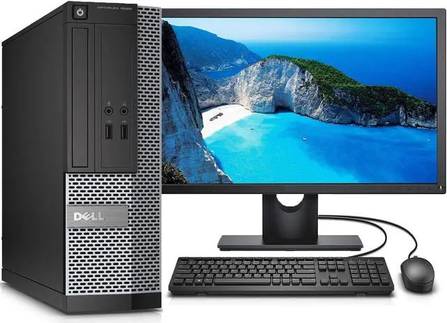 Alt view image 5 of 7 - Dell OptiPlex 7010 Windows 11 Pro Premium Desktop PC Tower Core i7 3.1GHz Processor 16GB RAM 2TB Hard Drive DVD-RW Wi-Fi with a 19" LCD-Used Computer