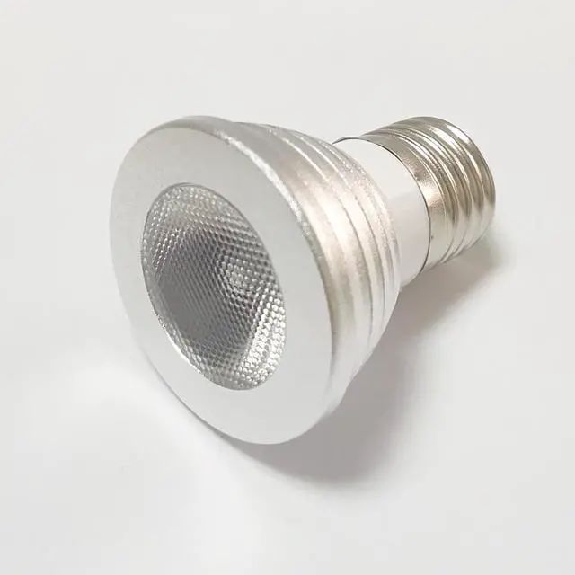 Alt view image 4 of 7 - LED Light Bulb E27 3W RGB Spotlight with IR Remote Control 4pack