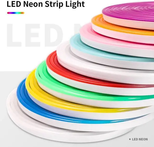 Alt view image 7 of 7 - LED neon light strip 12V 2835 flexible waterproof strip 1M(white)