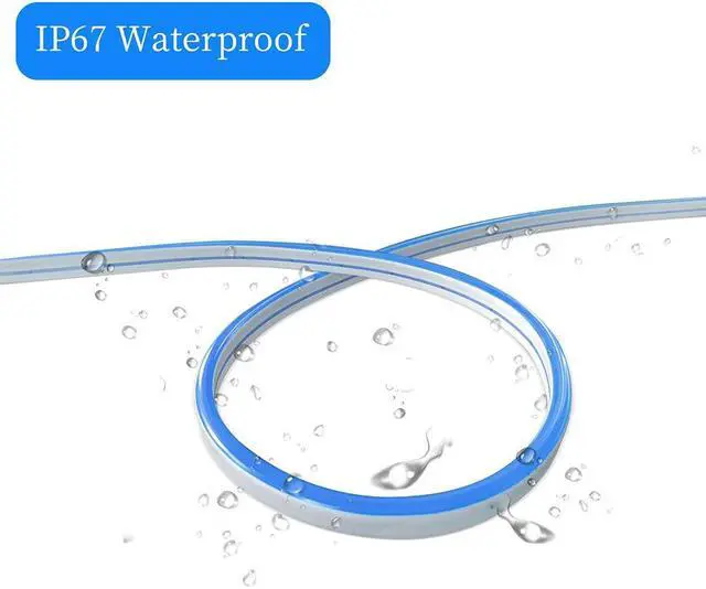 Alt view image 4 of 7 - LED neon light strip 12V 2835 flexible waterproof strip 1M(orange)