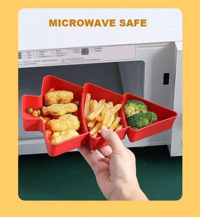 Alt view image 7 of 7 - Christmas Tree Trunk Fruit Plate, Christmas Tree Shape Platter, Fruit Plate,Christmas Tree Shaped Platters,Plastic Plate Snack Dishes Bowl Breakfast Tray, Wedding Party Dessert Tray