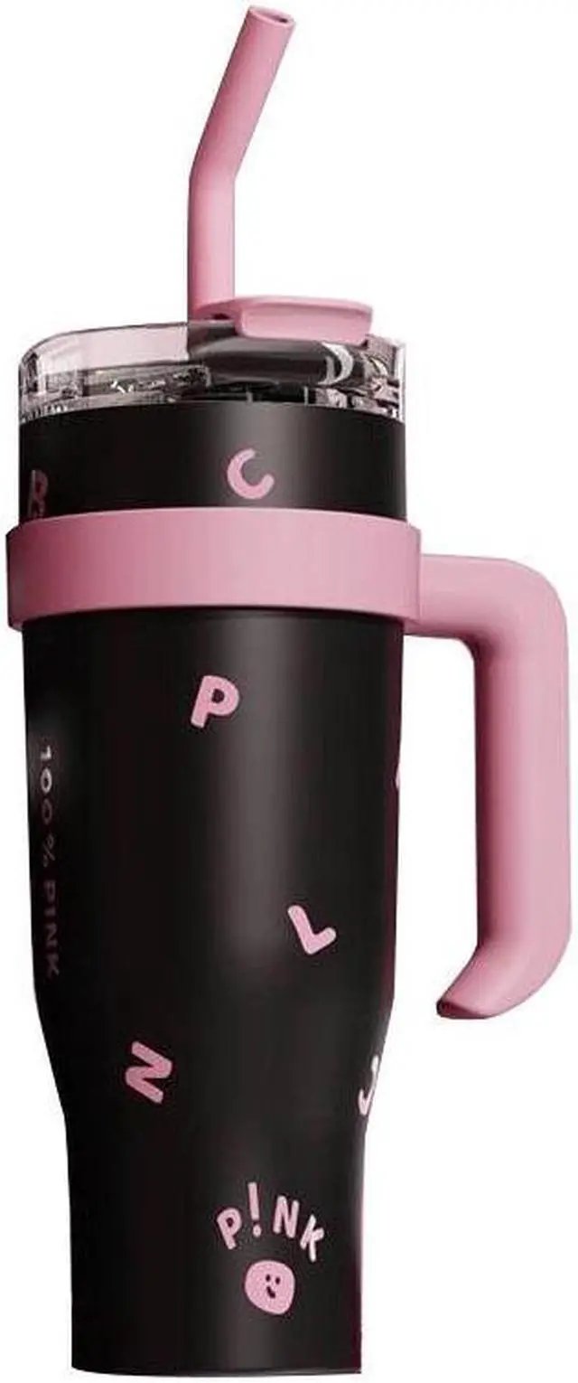 Main image of 40 oz Tumbler with Handle, Insulated Tumblers with Lid and Straw, Large Metal Sports Water Bottle Jug, Thermal Stainless Steel Travel Coffee Mug Cup
