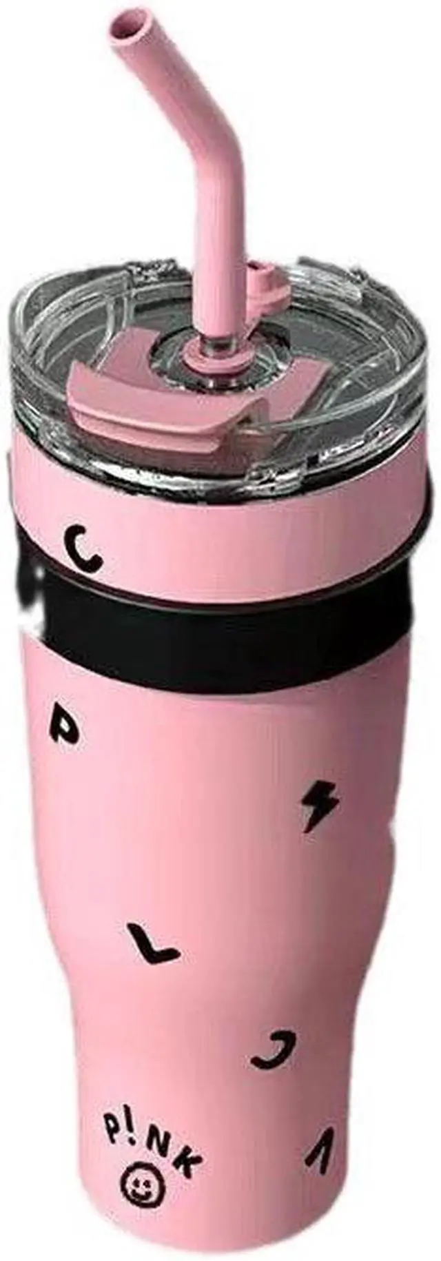Main image of 40 oz Tumbler with Handle, Insulated Tumblers with Lid and Straw, Large Metal Sports Water Bottle Jug, Thermal Stainless Steel Travel Coffee Mug Cup