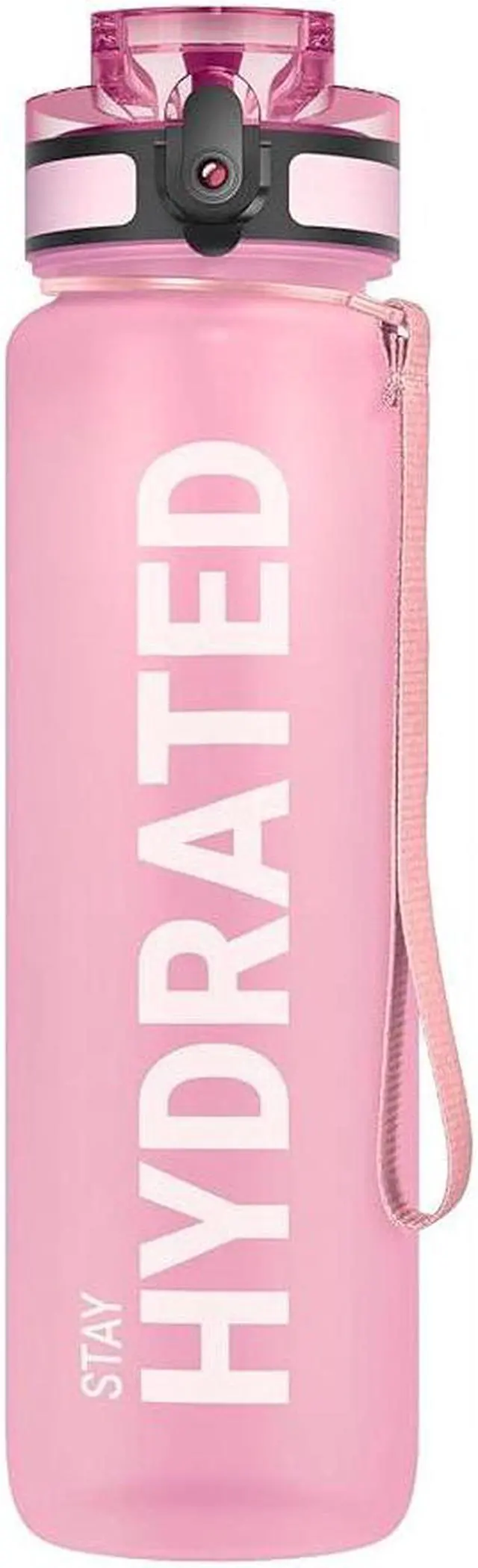 Alt view image 5 of 7 - Water Bottle 32oz, Durable and Leakproof Water Bottles Motivational with Time Marker, Tritan, BPA Free, Wide Mouth with Easy Clean Brush for Gym, Travel, Home, School, Office (1 Bottle)