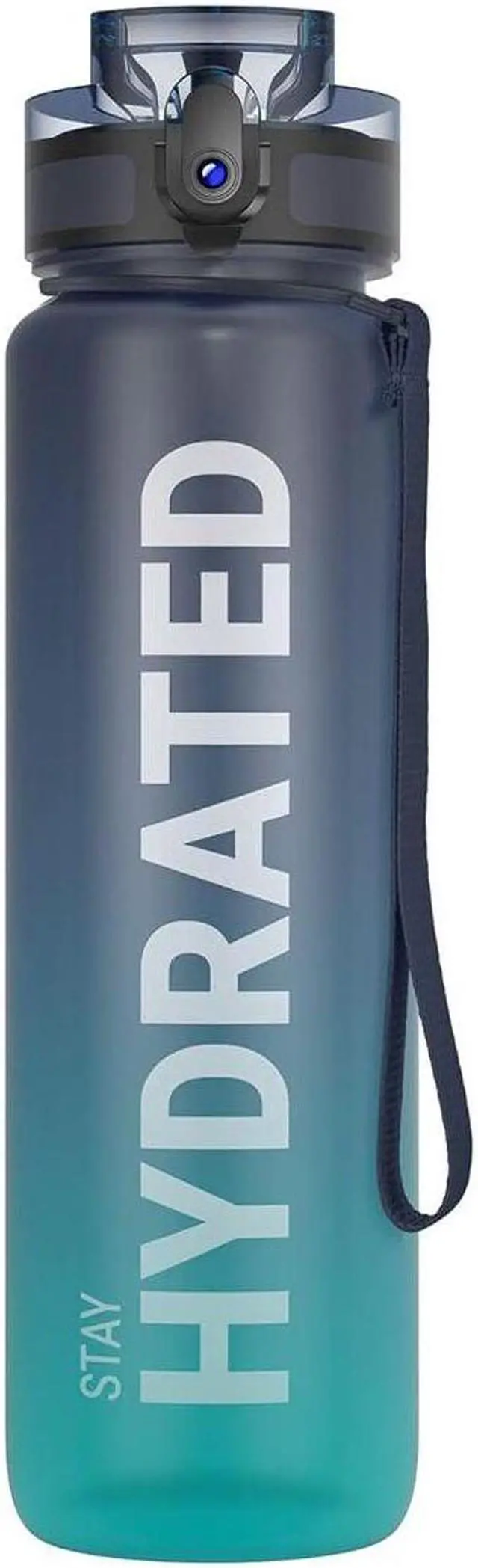 Alt view image 6 of 7 - Water Bottle 32oz, Durable and Leakproof Water Bottles Motivational with Time Marker, Tritan, BPA Free, Wide Mouth with Easy Clean Brush for Gym, Travel, Home, School, Office (1 Bottle)