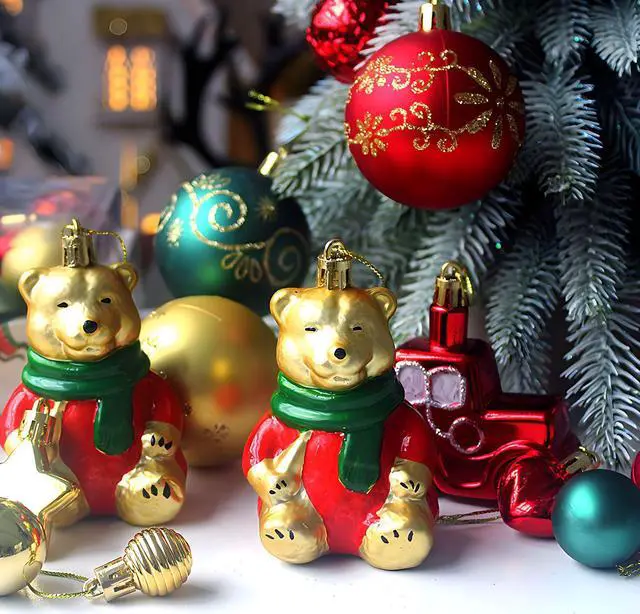 Alt view image 2 of 6 - Newest Christmas Tree Ornament, 72pcs Christmas Tree Decoration Set Red Green Gold Christmas Ball Shatterproof Hanging Tree Ornament Assortment SetNewest Christmas Tree Ornament, 72pcs Christmas Tree