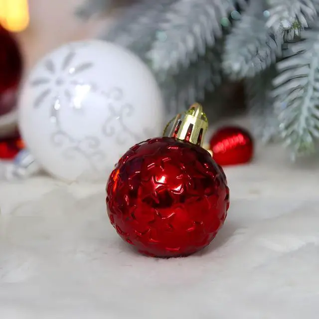 Alt view image 2 of 4 - Newest Christmas Tree Ornament, 72pcs Christmas Tree Decoration Set Red Green Gold Christmas Ball Shatterproof Hanging Tree Ornament Assortment Set