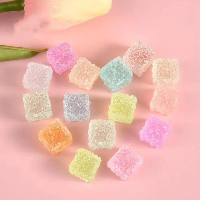 Alt view image 5 of 7 - Beauty crystal luminous cube candy LED night light couple birthday friend handmade DIY gift
