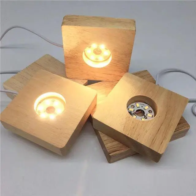 Alt view image 6 of 7 - Beauty crystal luminous cube candy LED night light couple birthday friend handmade DIY gift