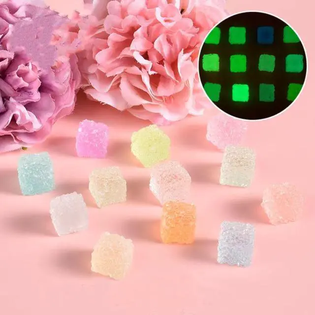 Alt view image 4 of 7 - Beauty crystal luminous cube candy LED night light couple birthday friend handmade DIY gift