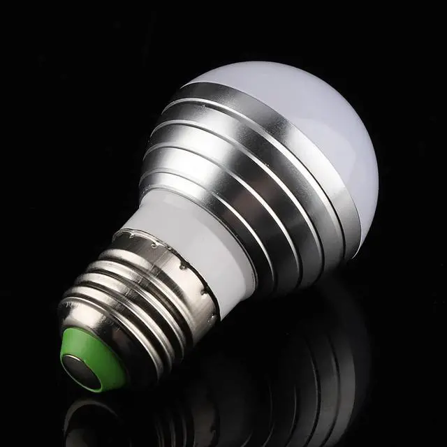 Alt view image 4 of 7 - E26/E27 3W RGB LED Light Bulb 16 Color Changing Bulb RGB Light Bulbs Dimmable with Remote Control, RGB + Warm White for Home Room Decor