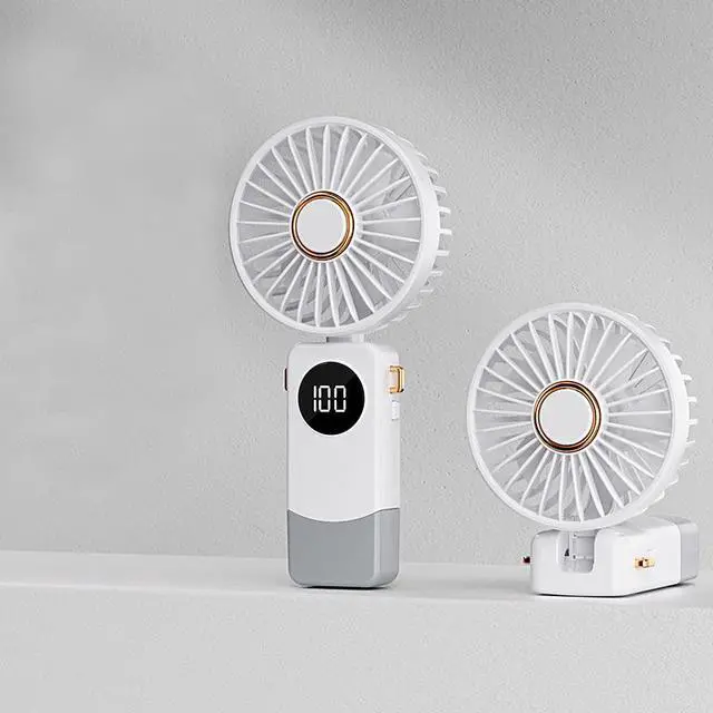 Main image of Handheld Mini Fan, USB Rechargeable Portable Fan ,Pocket Design for Travel/Summer/Concerts Small Personal Cooling Fans (White)