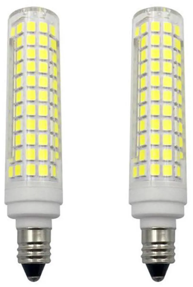 Alt view image 4 of 7 - E11 LED Corn Bulb 15W Dimmable Ceramic LED Light Bulbs 120W Equivalent 136 LEDs 2835 SMD 1500LM Cool White 6500K T3/T4 JDE11 E11 Mini Candelabra Base for Home Lighting, 6Pack