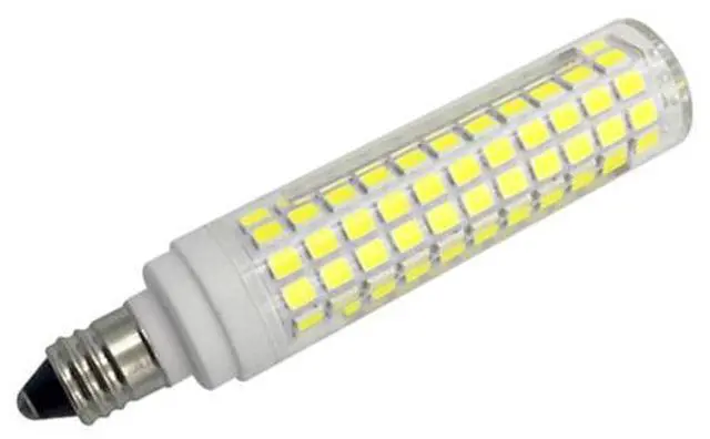 Alt view image 5 of 7 - E11 LED Corn Bulb 15W Dimmable Ceramic LED Light Bulbs 120W Equivalent 136 LEDs 2835 SMD 1500LM Cool White 6500K T3/T4 JDE11 E11 Mini Candelabra Base for Home Lighting, 6Pack
