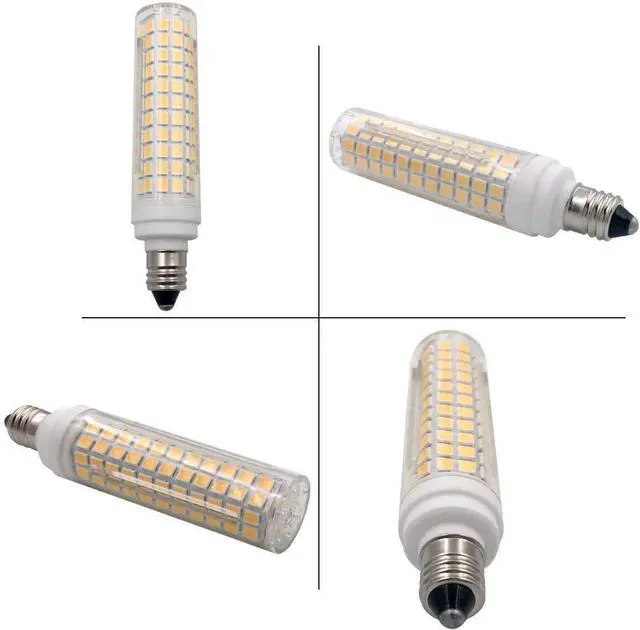 Alt view image 5 of 7 - E11 LED Corn Bulb 15W Dimmable Ceramic LED Light Bulbs 120W Equivalent 136 LEDs 2835 SMD 1500LM  Warm White 3000K T3/T4 JDE11 E11 Mini Candelabra Base for Home Lighting, 6Pack