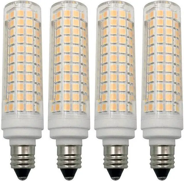 Alt view image 4 of 7 - E11 LED Corn Bulb 15W Dimmable Ceramic LED Light Bulbs 120W Equivalent 136 LEDs 2835 SMD 1500LM  Warm White 3000K T3/T4 JDE11 E11 Mini Candelabra Base for Home Lighting, 6Pack