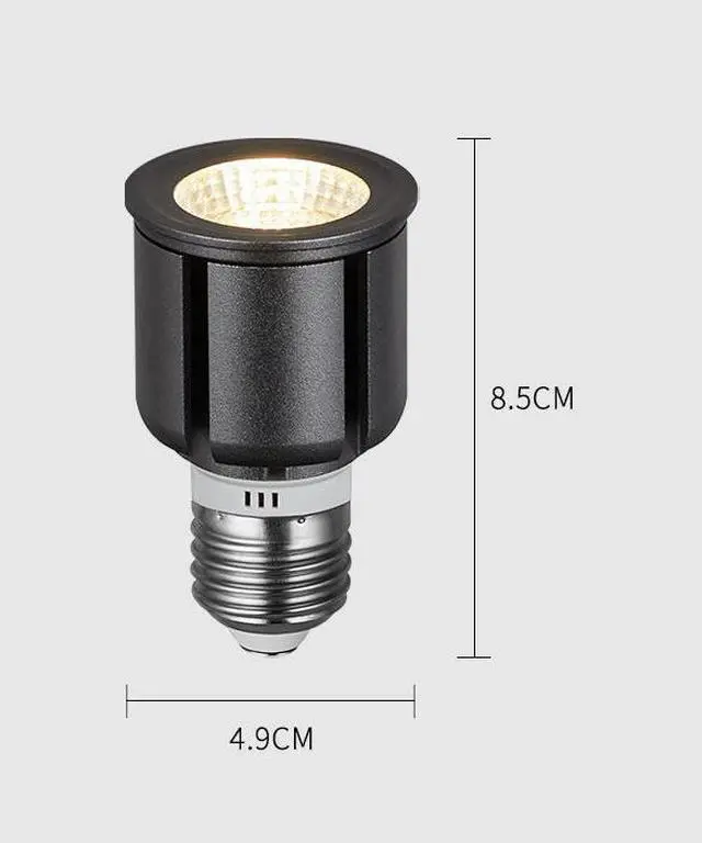 Alt view image 5 of 7 - LED COB Spotlight E27 High Brightness 7W Light Bulbs 70W Halogen Bulb Equivalent 2700K Warm White for Art Museums, Shops, Corridors(1 pack)