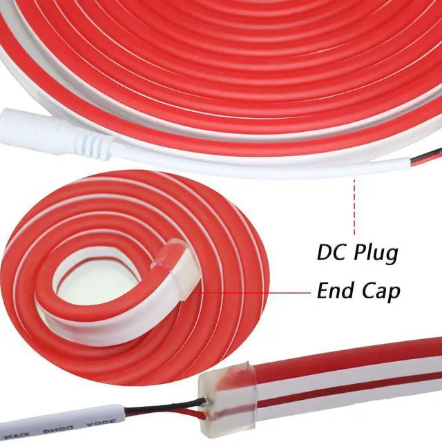 Alt view image 3 of 7 - 16.4ft Dimmable White led Light Strip Flexible Silicone LED Neon Rope Lights DC12V IP67 for DIY Indoor & Outdoor Sign Letters Kichen Clubs Shopping malls Holiday Event