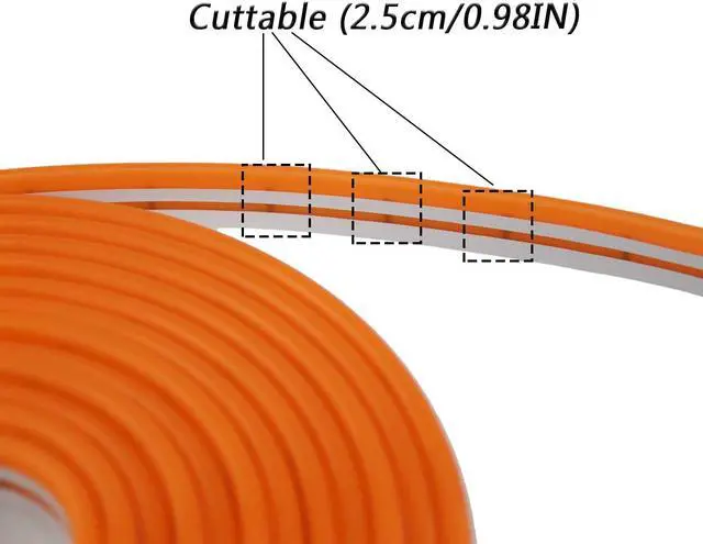 Alt view image 3 of 7 - 16.4ft Dimmable White led Light Strip Flexible Silicone LED Neon Rope Lights DC12V IP67 for DIY Indoor & Outdoor Sign Letters Kichen Clubs Shopping malls Holiday Event