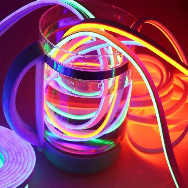 Alt view image 4 of 7 - 16.4ft Dimmable White led Light Strip Flexible Silicone LED Neon Rope Lights DC12V IP67 for DIY Indoor & Outdoor Sign Letters Kichen Clubs Shopping malls Holiday Event