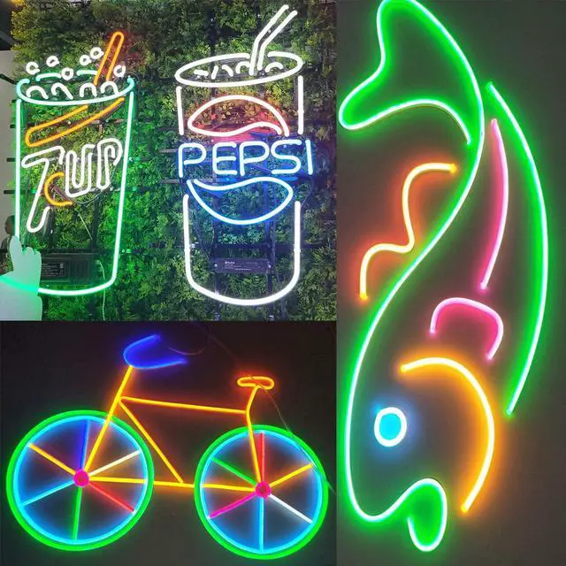 Alt view image 7 of 7 - 16.4ft Dimmable White led Light Strip Flexible Silicone LED Neon Rope Lights DC12V IP67 for DIY Indoor & Outdoor Sign Letters Kichen Clubs Shopping malls Holiday Event