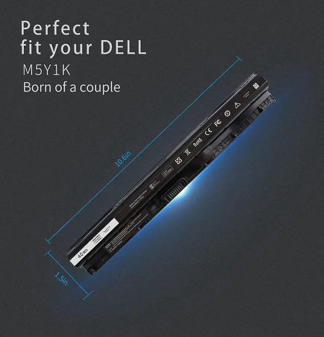 Alt view image 2 of 6 - M5Y1K Battery, Dell 40wh M5Y1K 14.8v Battery for Dell Inspiron 15 3000 3567 3567 3552 5000 5559 5100 5558 3568 5566 3567 2750 17 5000 5755 14-3000 14-5000, Welcome to consult