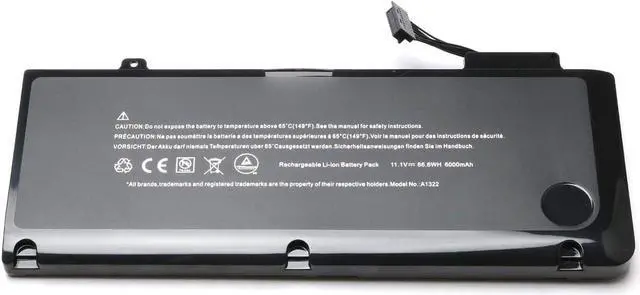 Alt view image 5 of 7 - New A1322 A1278 Laptop Replacement Battery for 2009 2010 2011 2012 MacBook Pro 13 inch Batteryfits MB990LL/A MB991ll/A MD101LL/A MD102LL/A MC374ll/A MC375LL/A MC700ll/A 661-5229 661-5557 020-6