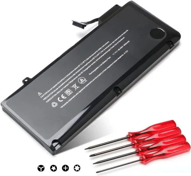 Main image of New A1322 A1278 Laptop Replacement Battery for 2009 2010 2011 2012 MacBook Pro 13 inch Batteryfits MB990LL/A MB991ll/A MD101LL/A MD102LL/A MC374ll/A MC375LL/A MC700ll/A 661-5229 661-5557 020-6