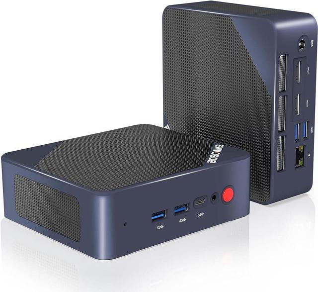 N100 Mini PC, Intel 12th N100 (up to 3.4GHz) 16GB DDR4 RAM 512GB SSD, Mini  Computers Windows 11 Pro Support 4K Triple Display/USB3.2/WiFi5/2.5G LAN