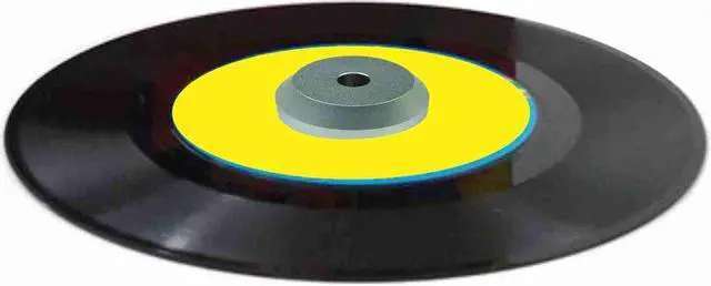 Alt view image 2 of 2 - Turntable Aluminum 45 Record Adapter