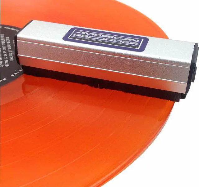 Alt view image 3 of 3 - Dual Carbon Fiber Vinyl Disc LP Record Cleaning Brush