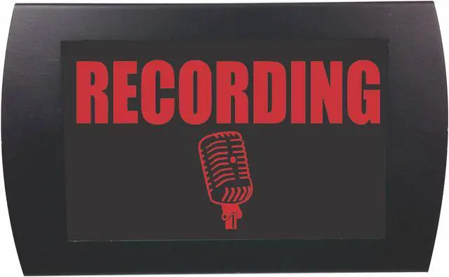 Main image of RECORDING LED Lighted Sign Red