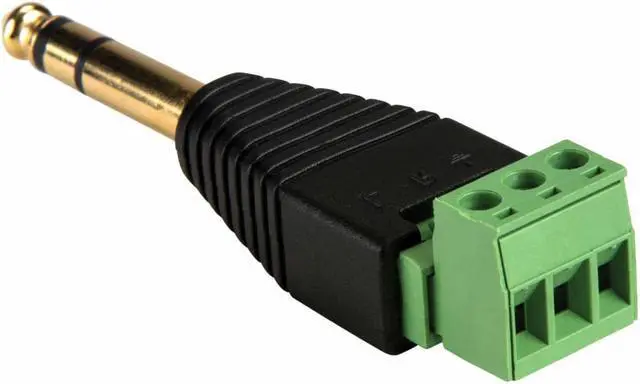 Main image of 1/4 Inch TRS Male to Screw Terminal Adapter