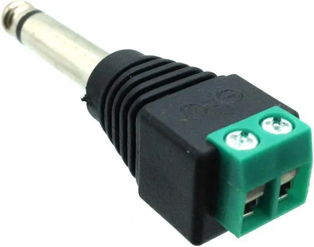 Main image of 1/4 Inch Mono Male to Screw Terminal Adapter