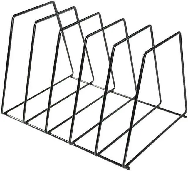 Alt view image 3 of 4 - Countertop Vinyl Disc LP Record Wire Rack Holder