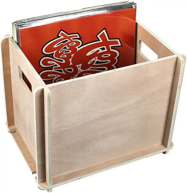 Main image of Wooden Vinyl Disc LP Record Storage Box