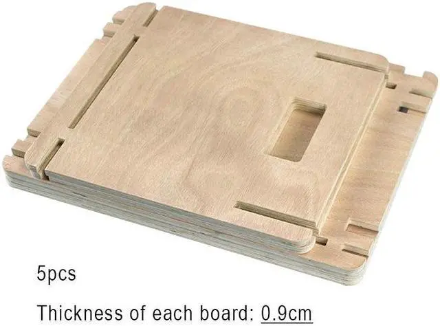 Alt view image 7 of 7 - Wooden Vinyl Disc LP Record Storage Box