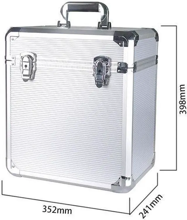 Alt view image 6 of 6 - Aluminum Vinyl Disc LP Record Storage Case