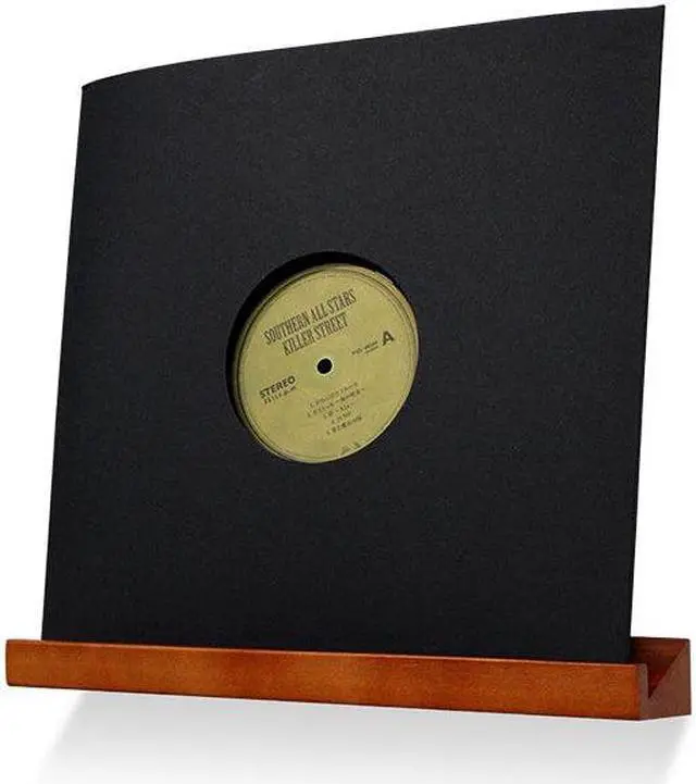 Alt view image 2 of 3 - Wooden Vinyl Disc LP Record Hanger Display
