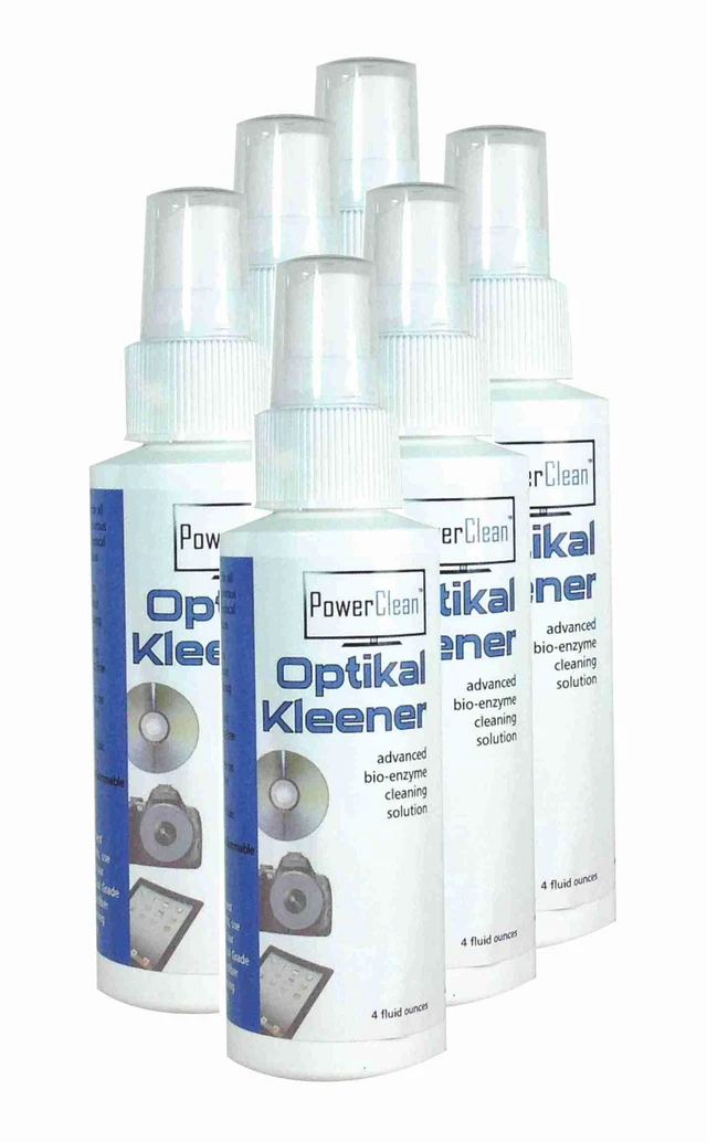 Main image of POWERCLEAN - Optikal Kleener - Pure & Natural Screen/Lens Cleaning Fluid, 4 ounce - 6 Pack