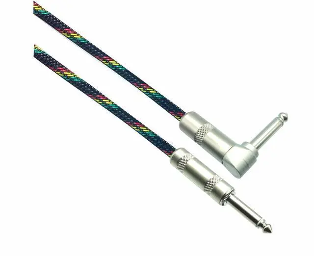 Main image of REGGAE Designer Series Guitar Cables - 1/4" Straight to Right Angle
