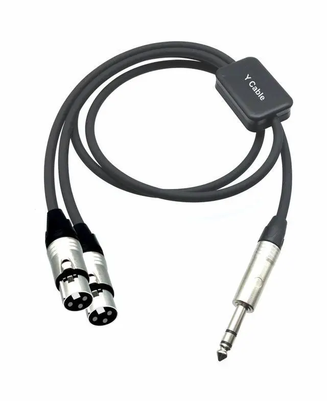 Main image of PRO Series Y Cable - Balanced 1/4" TRS Male to Dual XLR Female