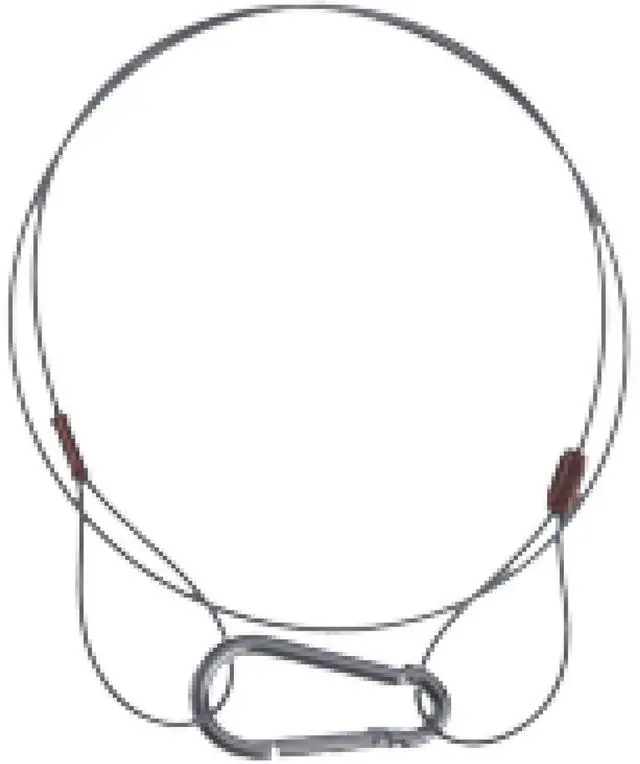 Main image of SAFETY CABLE 32IN X1.5MM, LOAD CAPACITY 22LBS